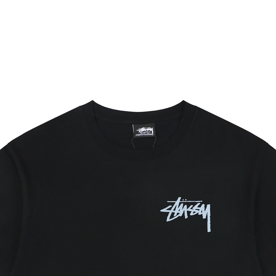 Stussy Graffiti Skateboard Print T-Shirt Black