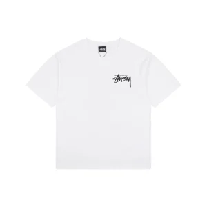 Stussy Graffiti Skateboard Print T-Shirt White Front view