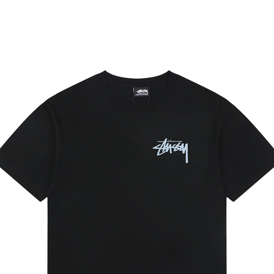 Stussy Graffiti Skateboard Print T-Shirt Black