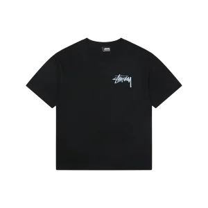 Stussy Graffiti Skateboard Print T-Shirt Black Front view