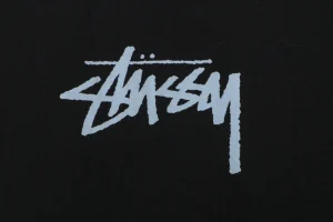 Stussy Graffiti Skateboard Print T-Shirt Black Front Print