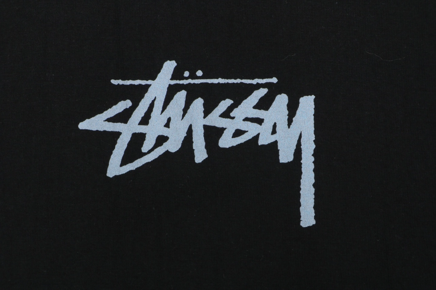 Stussy Graffiti Skateboard Print T-Shirt Black Front Print