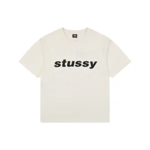 Stussy Halftone Shark Graphic T-Shirt White Front view