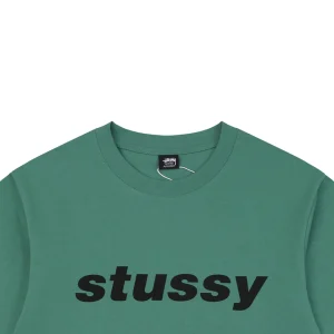 Stussy Halftone Shark Graphic T-Shirt Green