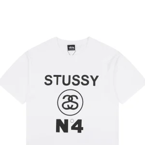Stussy N4 Graphic Logo T-Shirt White