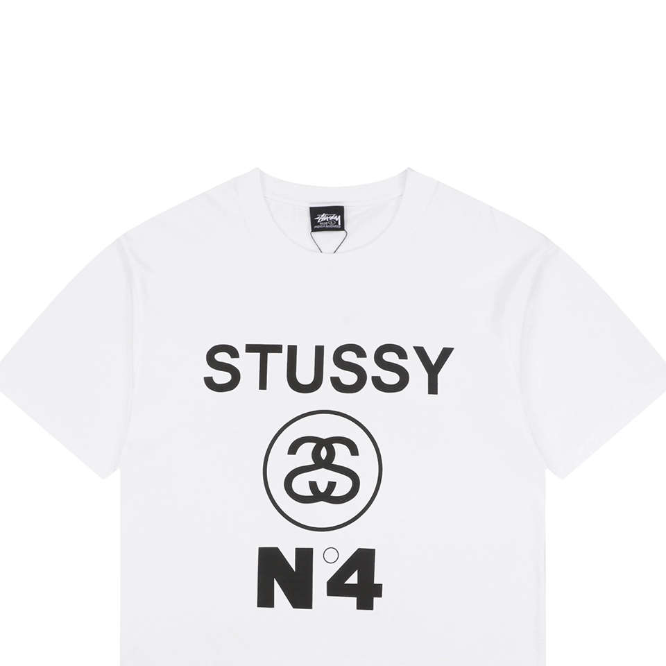 Stussy N4 Graphic Logo T-Shirt White