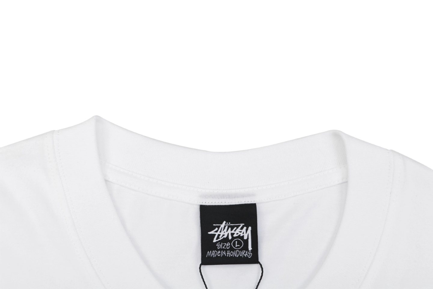 Stussy N4 Graphic Logo T-Shirt White Collar