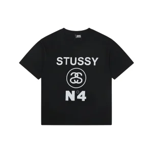 Stussy N4 Graphic Logo T-Shirt Black Front view