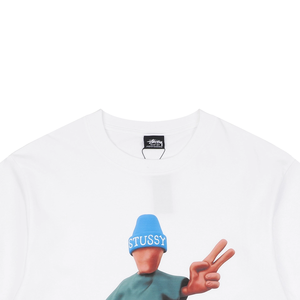 Stussy Peace & Prosperity Doll Graphic T-Shirt White