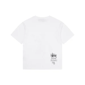 Stussy Peace & Prosperity Doll Graphic T-Shirt White Back view