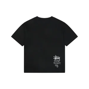 Stussy Peace & Prosperity Doll Graphic T-Shirt Black Back view