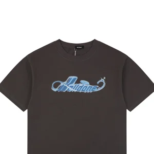 We11done Airbrush Script Logo T-Shirt Grey