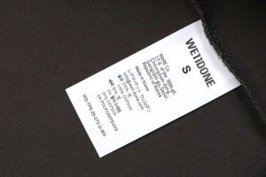 We11done Airbrush Script Logo T-Shirt Grey Wash label