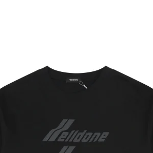 We11done Five-Stack Logo Print T-Shirt Black