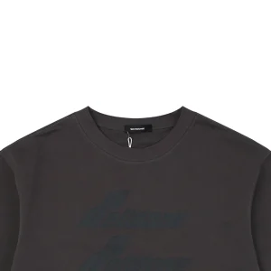 We11done Five-Stack Logo Print T-Shirt Grey