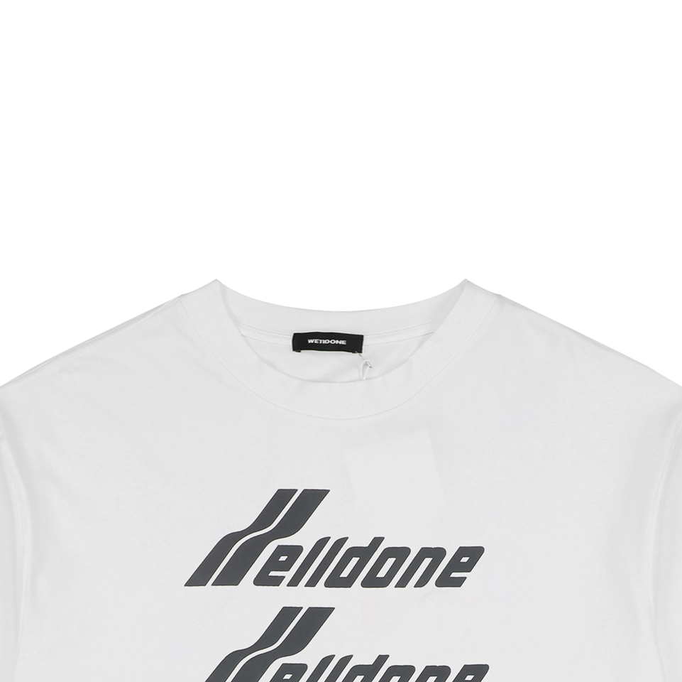We11done Five-Stack Logo Print T-Shirt White