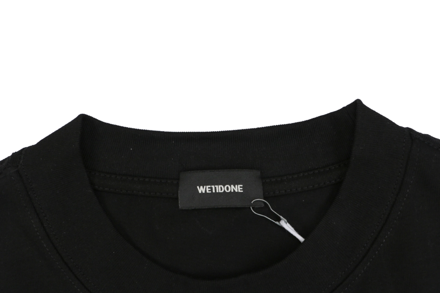 We11done Five-Stack Logo Print T-Shirt Black