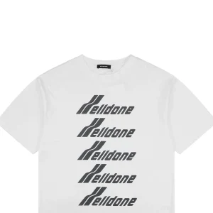 We11done Five-Stack Logo Print T-Shirt White