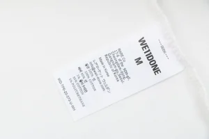 We11done Five-Stack Logo Print T-Shirt White Wash label