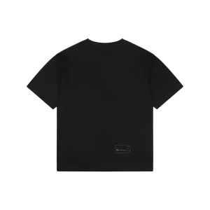 We11done Five-Stack Logo Print T-Shirt Black Back view