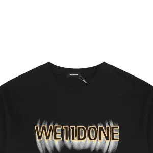 We11done Hollow Yellow Letter Print T-Shirt
