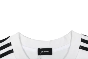 We11done Real Madrid Inspired Graphic T-Shirt White Collar