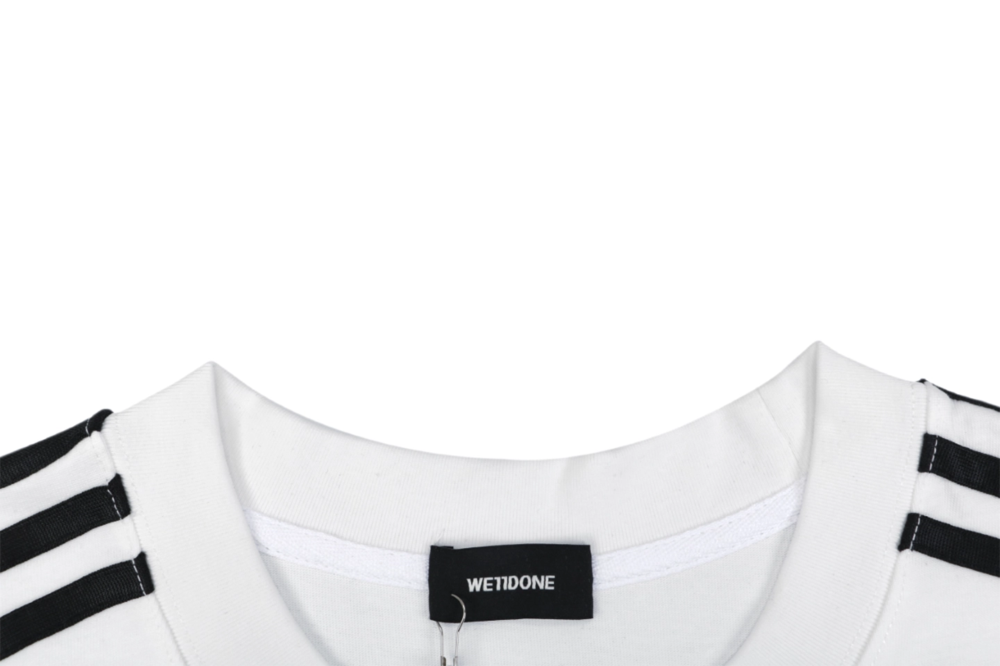 We11done Real Madrid Inspired Graphic T-Shirt White Collar