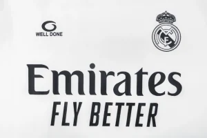 We11done Real Madrid Inspired Graphic T-Shirt White Front Print