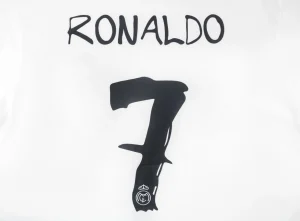 We11done Real Madrid Inspired Graphic T-Shirt White Back Print