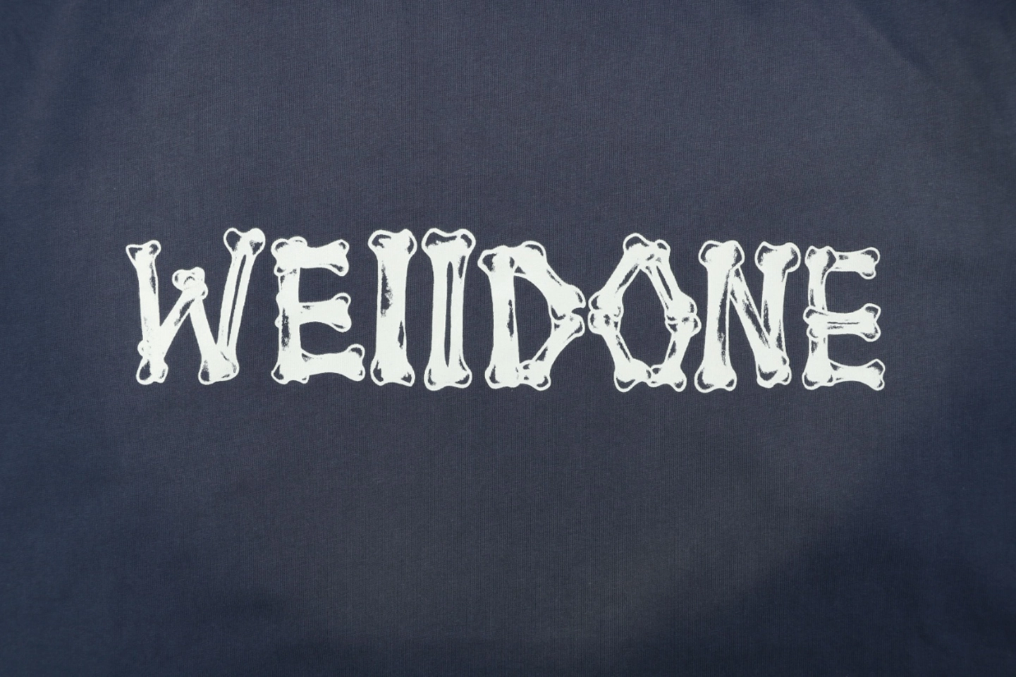 We11done Skeleton Logo Graphic T-Shirt Front Print