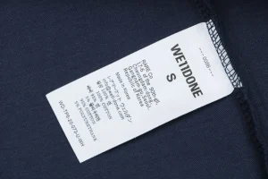 We11done Skeleton Logo Graphic T-Shirt Wash label