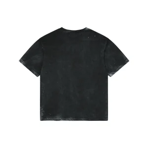 Acne Studios Button Graphic Distressed T-Shirt Back view