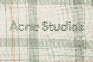 Acne Studios Checked Hooded Jacket Beige Brand