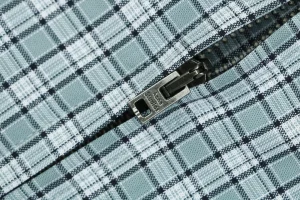 Acne Studios Checked Hooded Jacket Green Zipper puller