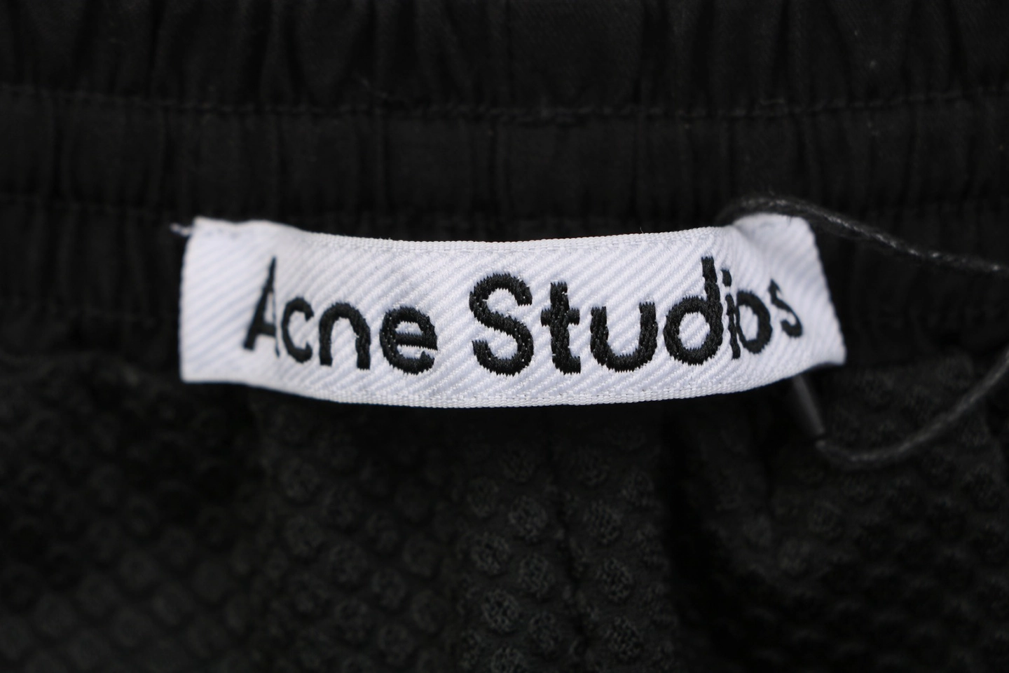 Acne Studios Color Block Woven Shorts Brand label