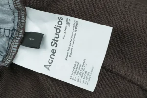 Acne Studios Double Waist Patch Logo Sweatpants Wash label