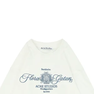 Acne Studios Floral Letter Embroidery Layered Shirt