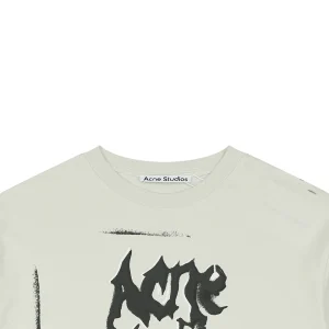 Acne Studios Thorn Logo Distressed T-Shirt