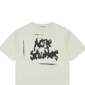 Acne Studios Thorn Logo Distressed T-Shirt