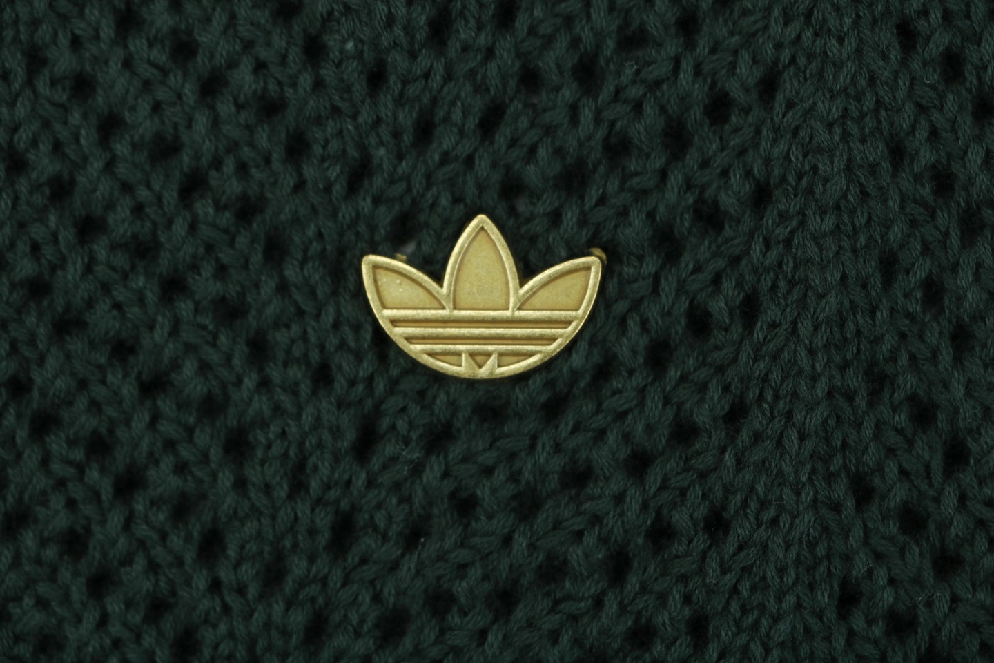 Adidas Originals Open-Knit V-Neck Polo Shirt Brand