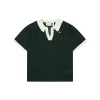 Ad Originals Open-Knit V-Neck Polo T-Shirt
