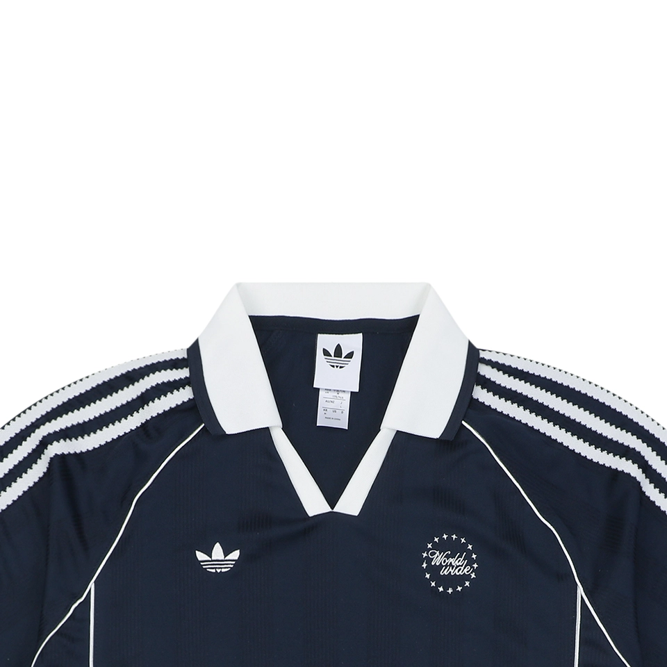 Adidas Originals Vintage Football Polo Jersey Navy