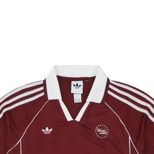 Adidas Originals Vintage Football Polo Jersey Red