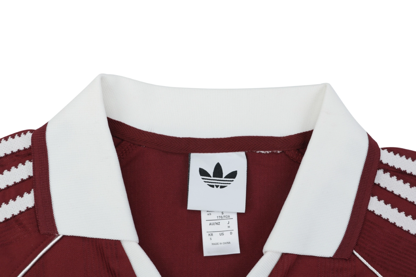 Adidas Originals Vintage Football Polo Jersey Red Collar