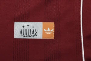 Adidas Originals Vintage Football Polo Jersey Red Brand label