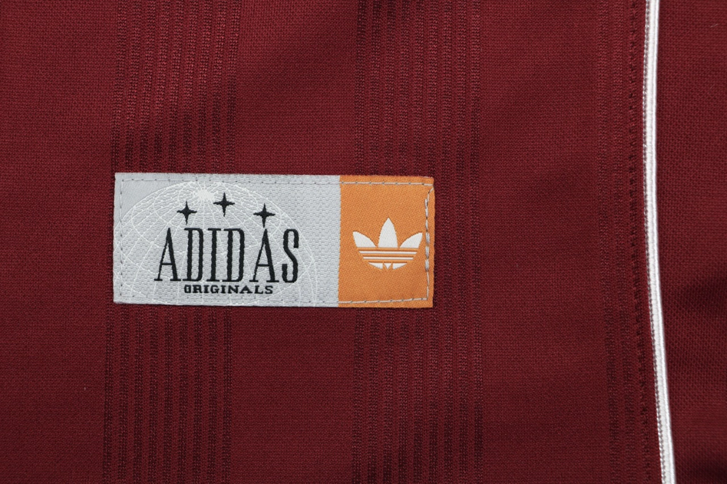 Adidas Originals Vintage Football Polo Jersey Red Brand label