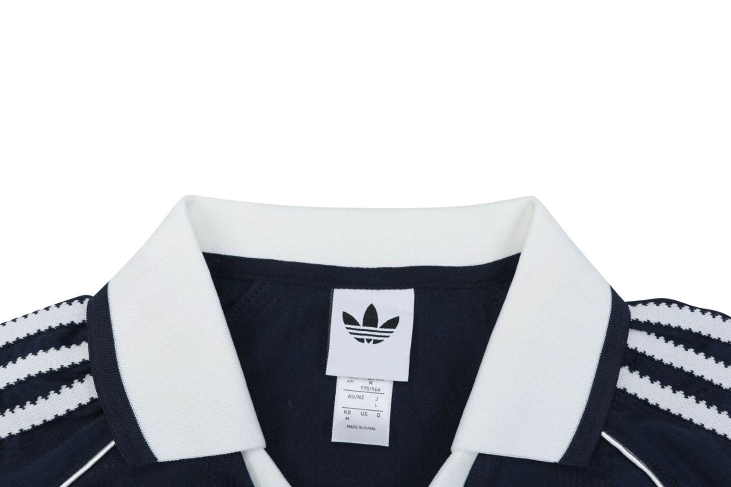Adidas Originals Vintage Football Polo Jersey Navy Collar