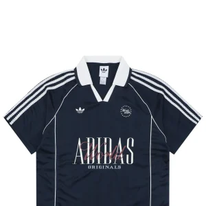 Adidas Originals Vintage Football Polo Jersey Navy
