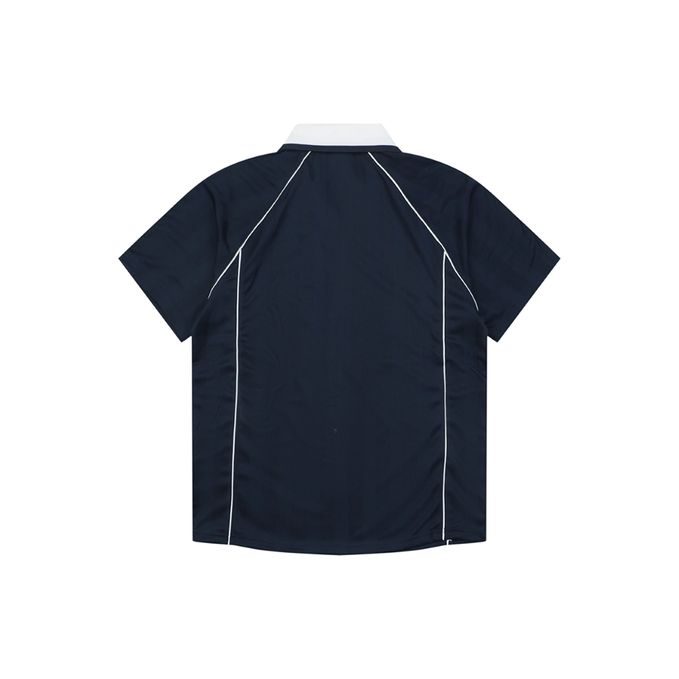 Adidas Originals Vintage Football Polo Jersey Navy Back view