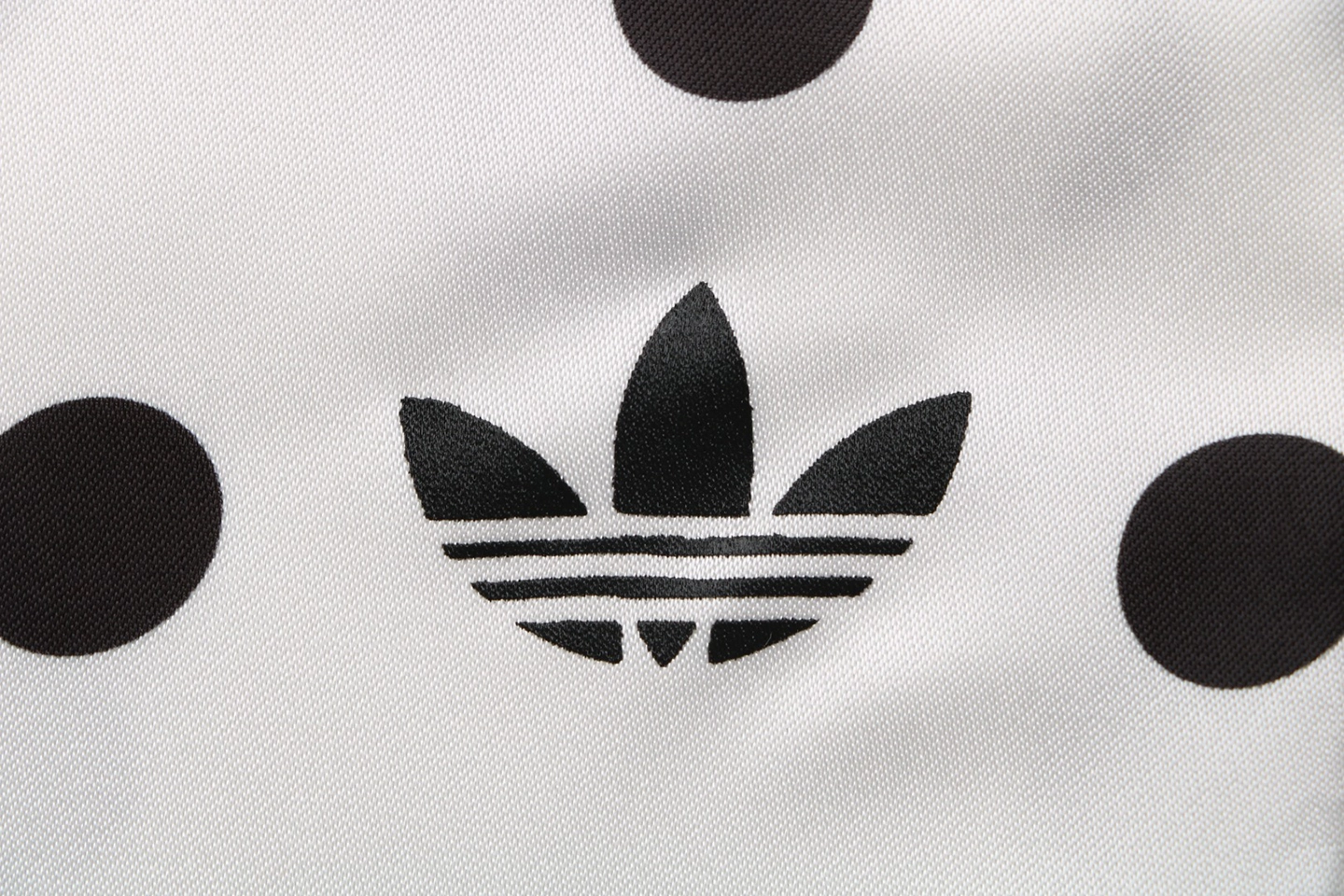 Adidas Trefoil Polka Dot Wide-Leg Track Pants White Brand